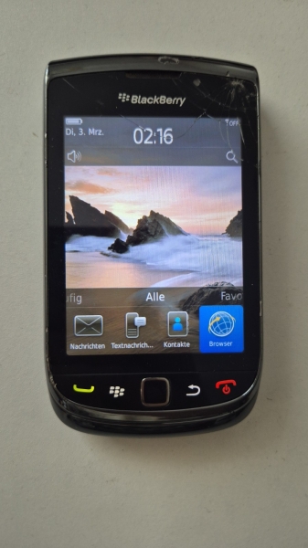 BlackBerry Torch 9800 Schwarz (Ohne Simlock) Smartphone gebraucht