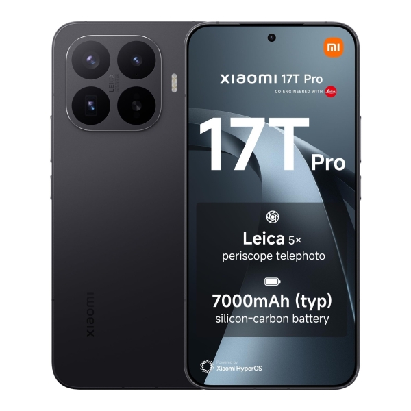 NEU VERSIEGELT Xiaomi 17T Pro 5G 12GB 512GB schwarz entsperrt UK Version Smartphone