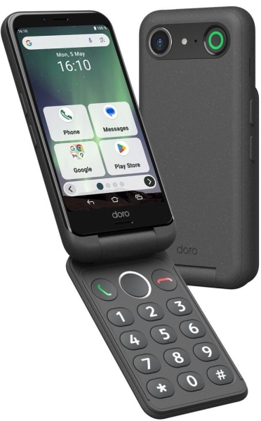 Doro Aurora A20 4G 64GB faltbares Android graphit Smartphone
