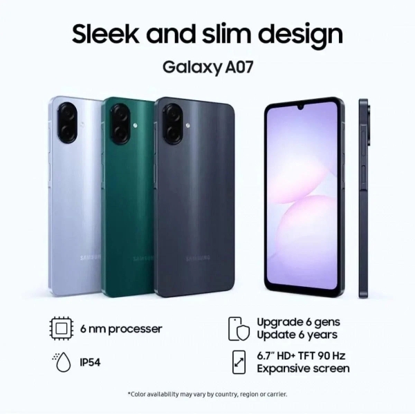 Samsung Galaxy A07 6GB 128GB 2025 entsperrt neuestes Smartphone Handy NEU