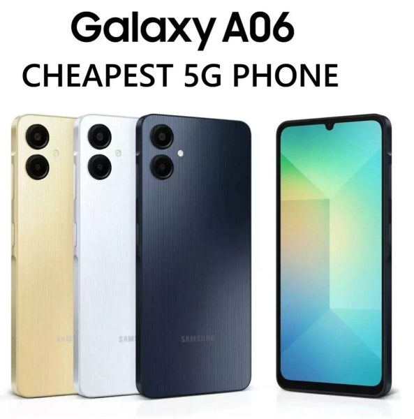 Samsung Galaxy A06 4GB 128GB 5G Dual Sim entsperrt Android Smartphone Handy NEU