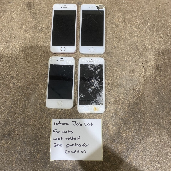 Restposten 4 iPhone 4, 5, 5s & SE Smartphone Single Sim GSM Version – für Ersatzteile