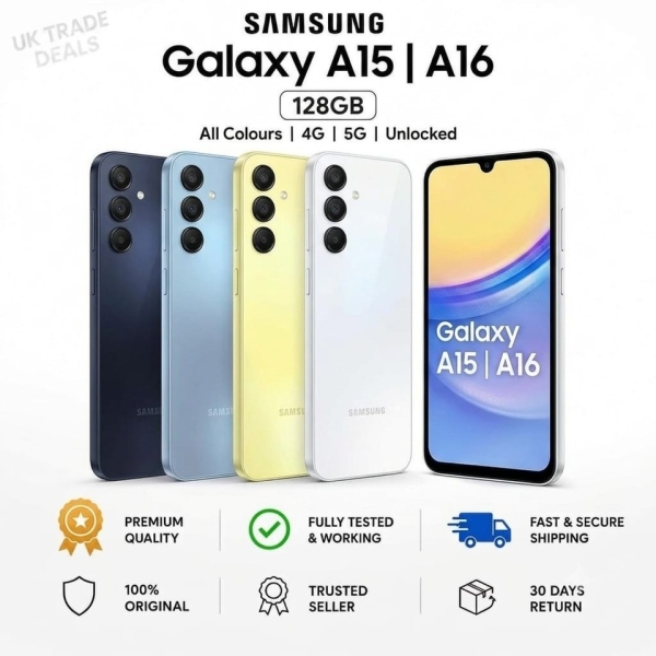 Samsung Galaxy A15 4G/ 5G/ A16 4G/5G 128GB Smartphone Android Entsperrt Makellos