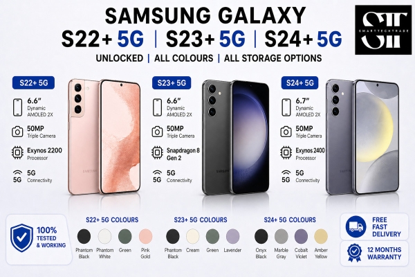 Samsung Galaxy S22+ S23+ S24+ 5G entsperrt alle Größen & Farben Smartphone UK – gut