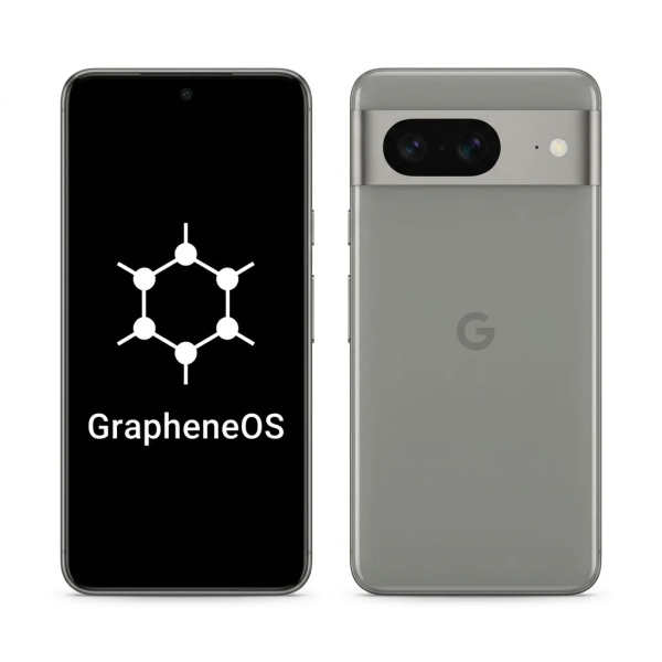 Google Pixel 8 128GB Rose GrapheneOS Smartphone – Hervorragend