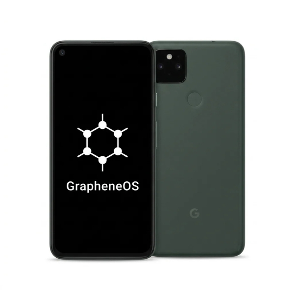 Google Pixel 5a 128GB Sorta Sage GrapheneOS entsperrt Smartphone – gut
