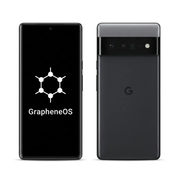 Google Pixel 6 Pro 128GB Stormy Black GrapheneOS entsperrt Smartphone – Gut