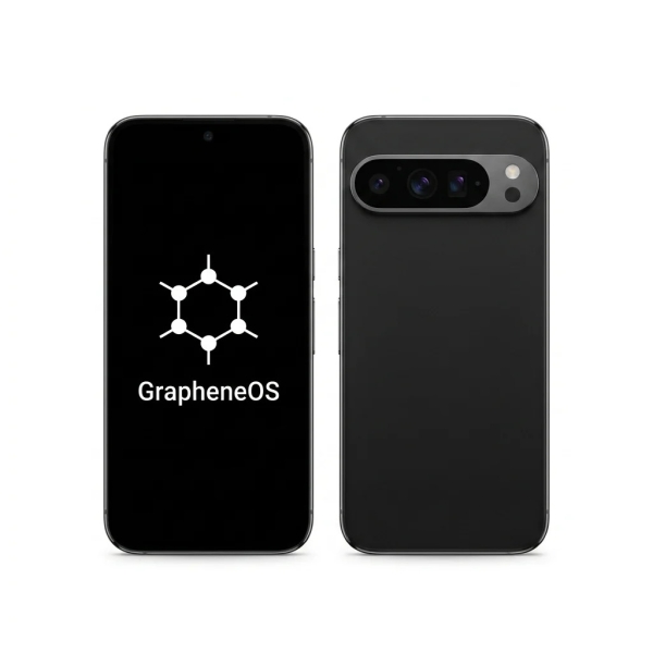 Google Pixel 9 Pro 128GB weiß GrapheneOS entsperrt Smartphone – Hervorragend