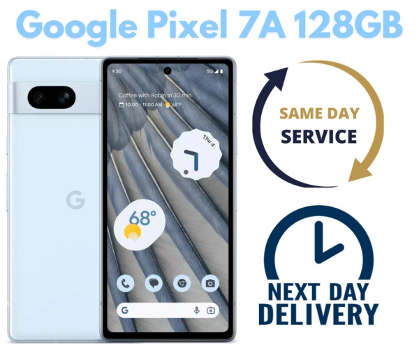 Google Pixel 7a 5G 128GB entsperrt Android blaue Farbe Smartphone makellose Qualität