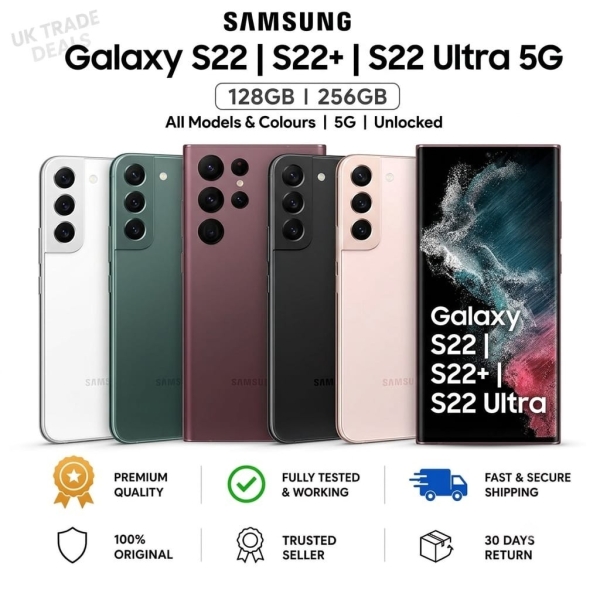 Samsung Galaxy S22 5G S22 Plus S22 ULTRA 128GB 5G entsperrt Android Smartphone