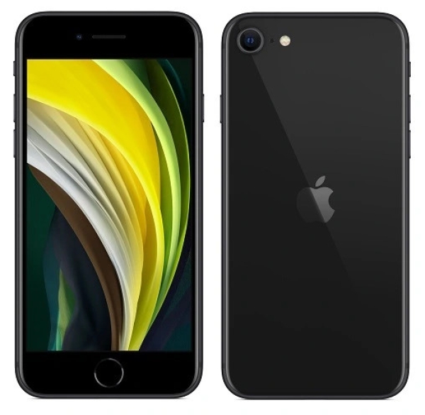 Smartphone Apple iPhone SE 2020 64GB Schwarz Garantie | Kleiner Displayglasriss