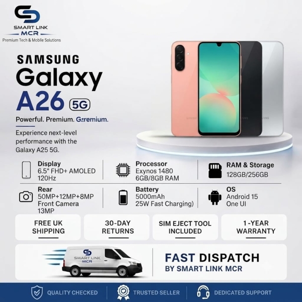Samsung Galaxy A26 Smartphone 5G 6GB / 8GB Ram 128GB / 256GB entsperrt Android