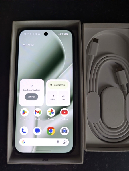 Google Pixel 10 Pro 128GB Android Smartphone GRAU VERPACKT + Gratis 12 Monate Gemini