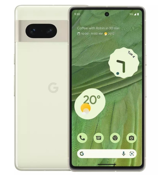 Google 5G Android Smartphone Pixel 7 6,3 Zoll SIM frei 128GB Lemongrass