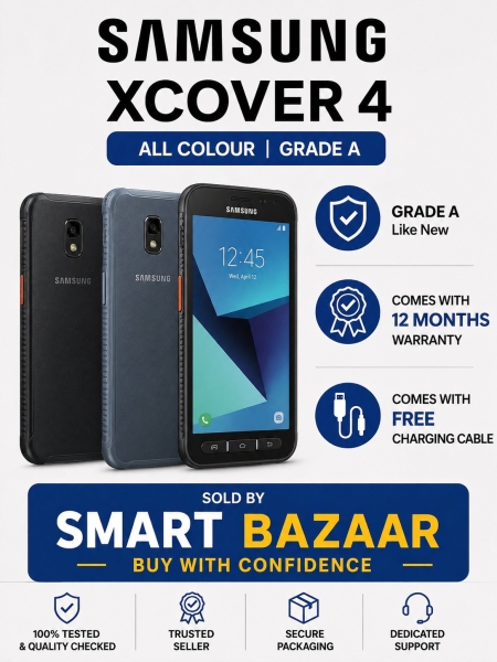 Samsung Galaxy XCover 4 16GB entsperrt schwarz 4G Smartphone Klasse B