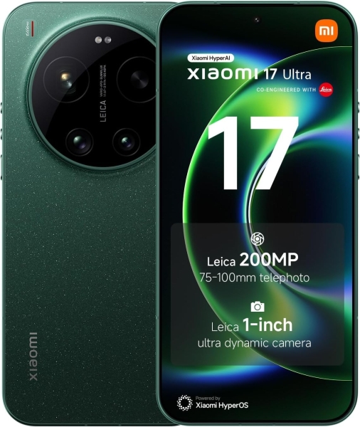 XIAOMI 17 Ultra, Smartphone 16GB 512GB, Leica 200MP, Dual SIM, grün