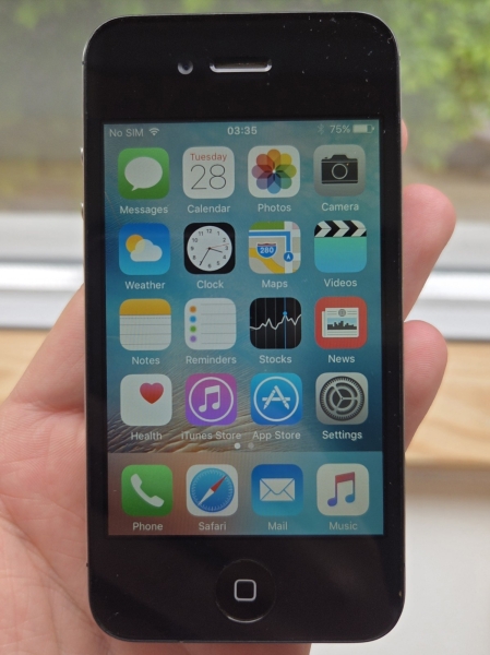Apple iPhone 4s schwarz entsperrt 16GB 3,5″ 512MB RAM Touchscreen IOS Smartphone