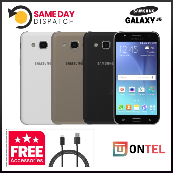 Samsung Galaxy J5 2015 8GB schwarz entsperrt SIM-frei Android Smartphone Klasse A