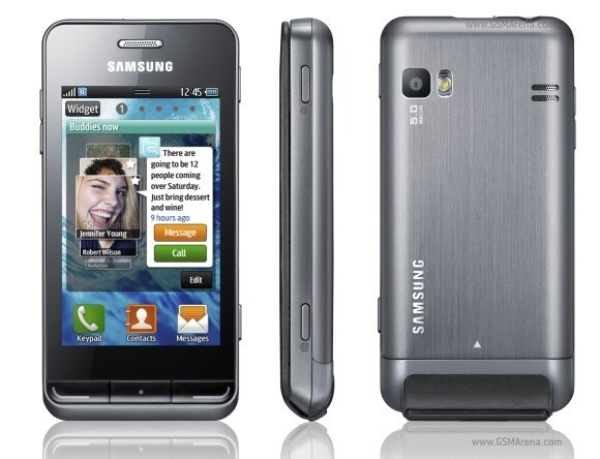 Samsung  Wave GT-S7230 – Chromweiss (Vodafone) Smartphone