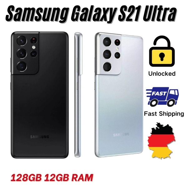Brand Neu Samsung Galaxy S21 Ultra 5G SM-G998U 128GB Handys Smartphone