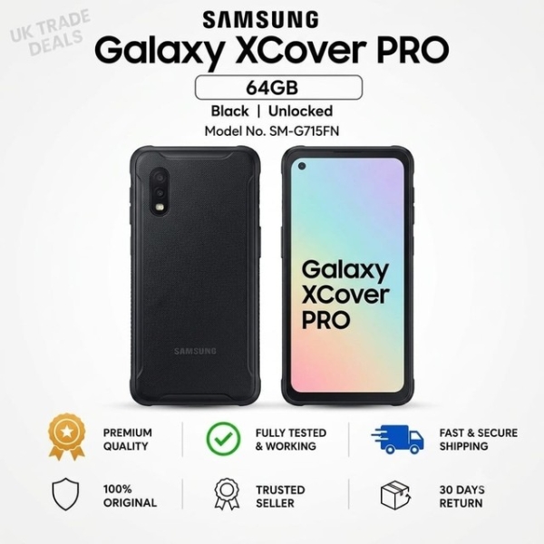 Samsung Galaxy XCover PRO 64GB 4GB schwarz entsperrt Dual SIM Android Smartphone