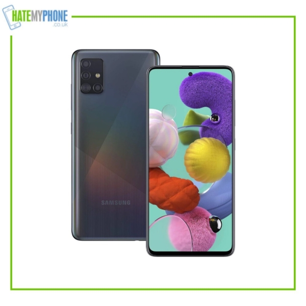 Samsung Galaxy A51 schwarz entsperrt 128GB 6,5″ Quad Kamera Android Smartphone