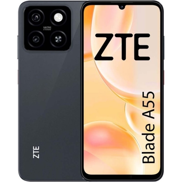 Neu ZTE Blade A55 Handy 128GB + 4GB Ram Dual SIM entsperrt – blau + schwarz