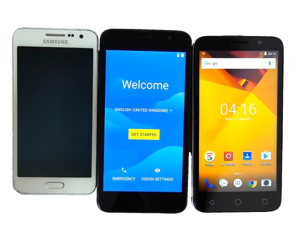 Samsung, Alba, Vodafone Smartphones Restposten