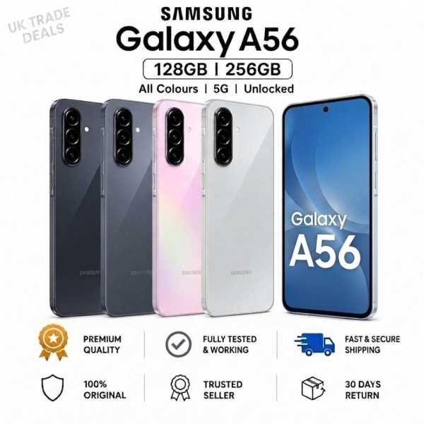 Samsung Galaxy A56 – 128GB 256GB 5G – Dual Sim – entsperrt Smartphone alle Farben