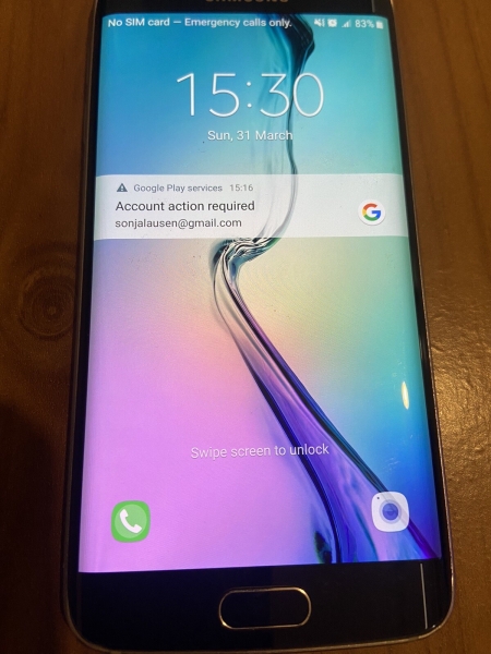 Samsung Galaxy S6 Edge, Smartphone 5,1 Zoll 32 GB  Blau  „sehr gut“