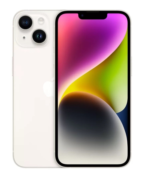 Apple iPhone 14 Handy 5G Smartphone SIM frei 128GB Starlight MPUR3ZD/A