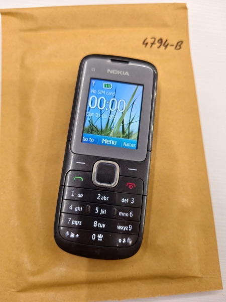 Nokia C1-01 Handy (entsperrt) – Dunkelgrau
