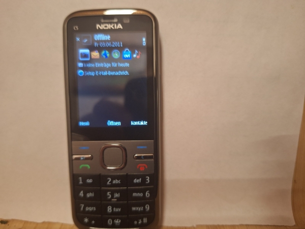Handy Nokia C5-00 silber (Ohne Simlock) Smartphone