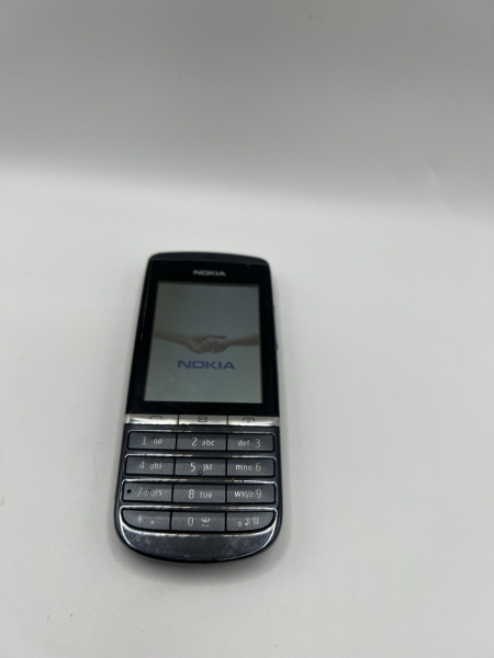Nokia Asha 300 Farbe schwarz (entsperrt) nur Handy geprüftes Gerät