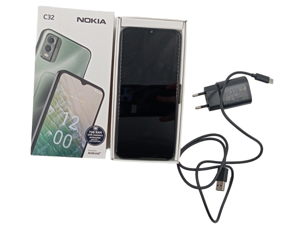Nokia C32 TA-1534 Smartphone Schwarz 4GB RAM 50MP Kamera Android