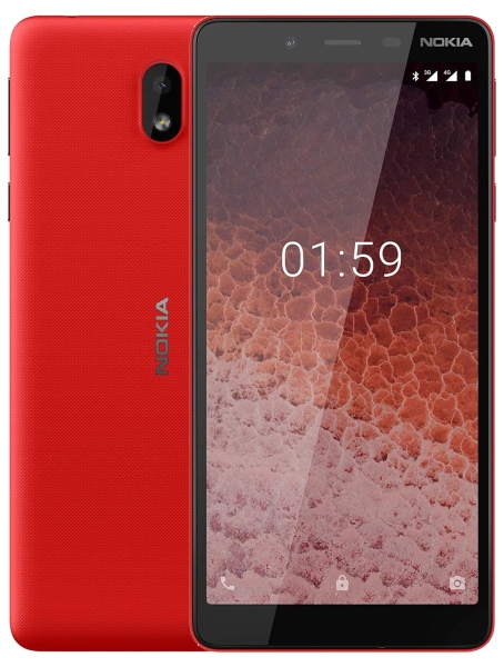 Nokia 1 Plus Dual-SIM 8 GB rot Smartphone Handy Ohne Vertrag Mobile Android