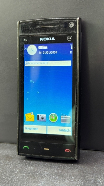 Nokia X6-00 16GB (O2) Touchscreen Handy – Schwarz