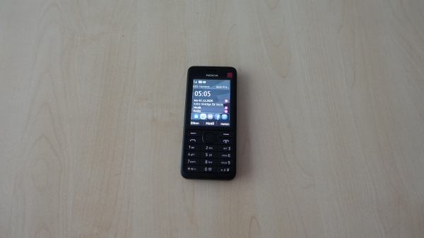 Nokia  301 Dual SIM – Black (Ohne Simlock) Smartphone