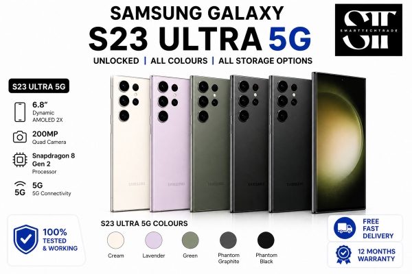 Samsung Galaxy S23 Ultra 5G 256GB Smartphone UK entsperrt Dual Sim A+++