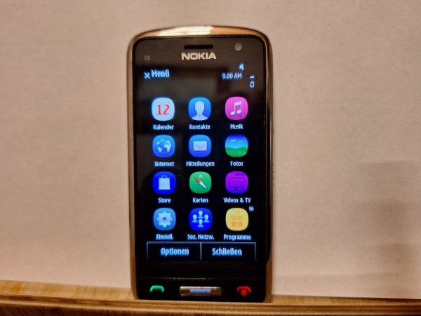 Handy Nokia C6-01 – schwarz (Ohne Simlock) Smartphone
