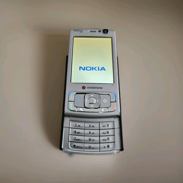 Nokia N95 silber Handy guter Zustand Handy gebraucht Vodafone Netz