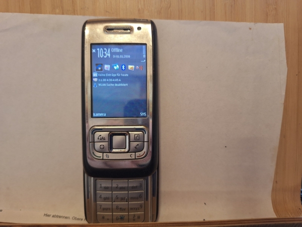 Handy Nokia E65- braun (Ohne Simlock) Smartphone Slider