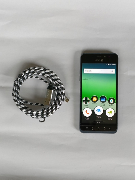 Doro 8035 4G 5″ Smartphone für Senioren – entsperrt – graphitblau