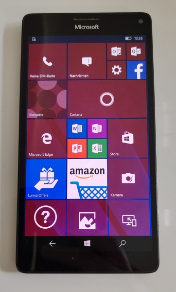 Microsoft Nokia Lumia 950 XL 32GB Schwarz Black  Windows 10 Mobile Smartphone