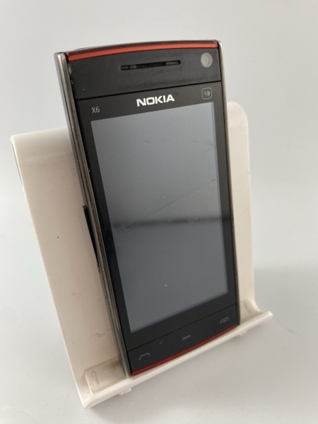 Nokia X6 schwarz orange Netzwerk Single Sim 64GB 5,8″ Android Smartphone gesprungen