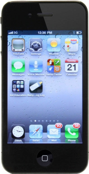 Apple iPhone 4 auf EE – 16GB, schwarz, teilweise funktionsfähig, kein Signal ERSATZTEILE oder REPARATUR R