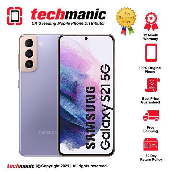 Samsung Galaxy S21 5G SM-G991B – 128 GB – Smartphone Phantom Violet (entsperrt)