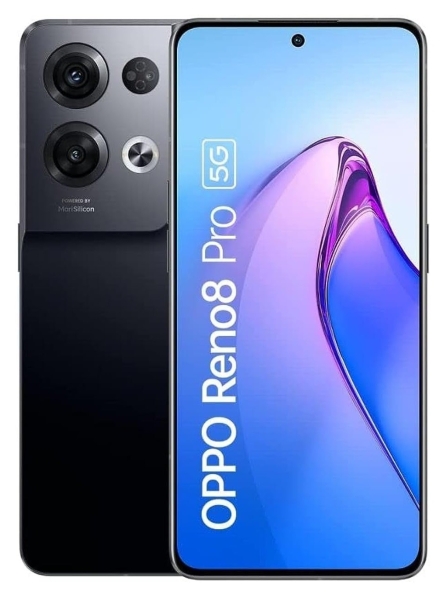 Oppo 5G Android Smartphone 6,7 Zoll Reno8 Pro 8GB RAM SIM frei 256GB schwarz