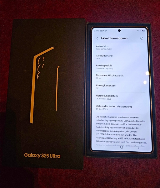 Samsung Galaxy S25 Ultra 256 GB Slate Grau Smartphone Mobiltelefon