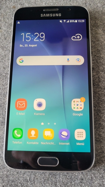 Samsung Galaxy S6 SM-G920F 32 GB Schwarz Smartphone Android 5,1 Zoll QHD